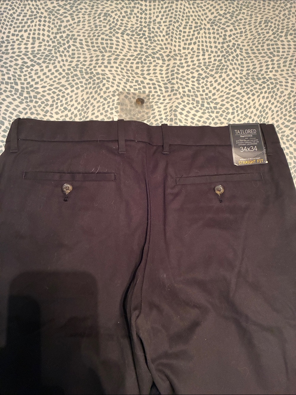NWT GapKhakis Men's Black Dress Pants - Picture 7 of 8